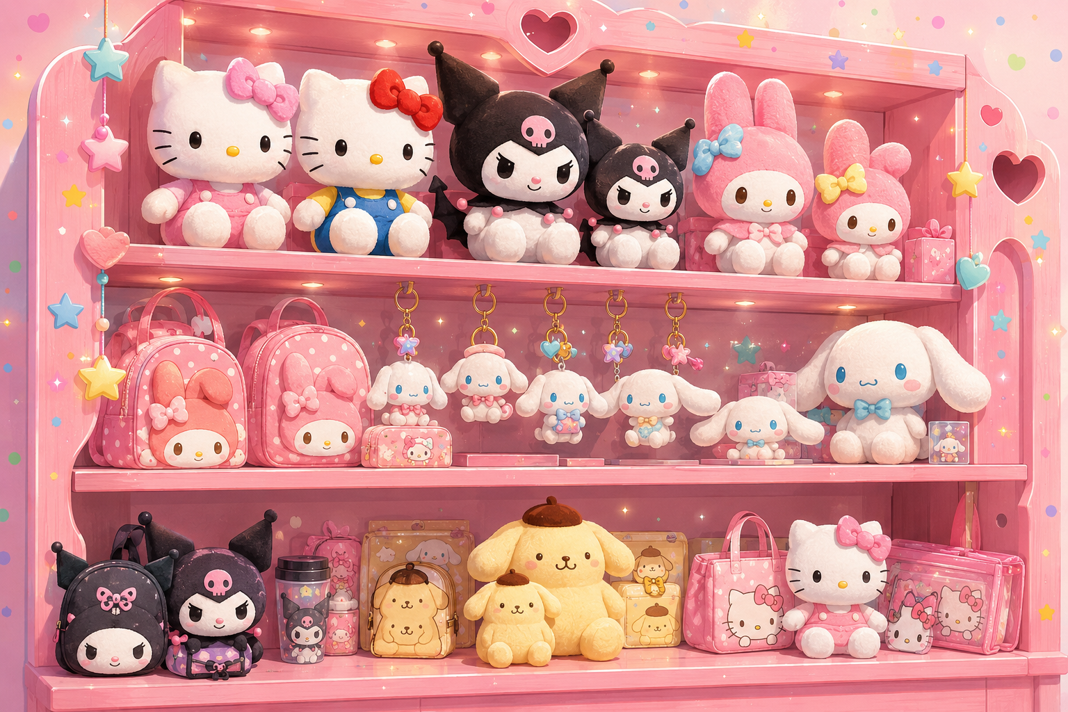 Hello Kitty and Sanrio merchandise